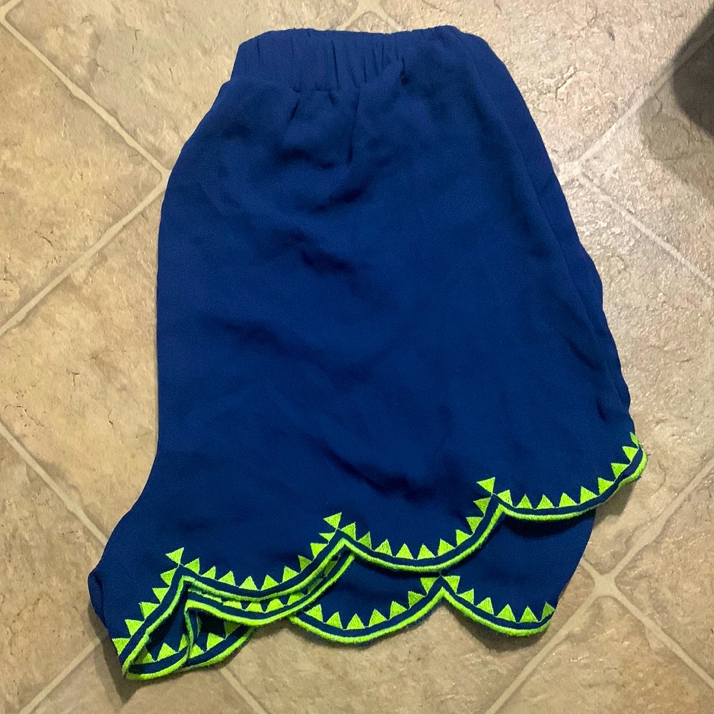 Navy/Green Dress Shorts